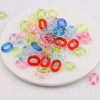 19*14mm Color Transparent Resin Chain Buckle Diy Mobile Phone Ring Bag Diy Jewelry