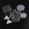 A Variety of Transparent Plastic Boxes with Multiple Specifications, Detachable Storage