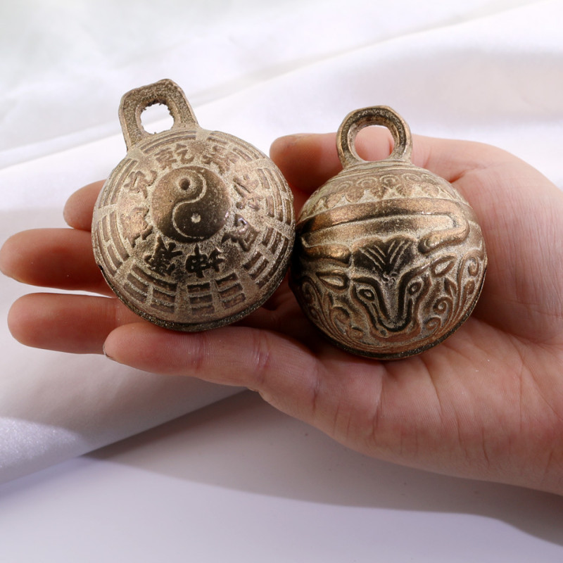 11-53mm retro tiger head bell diy animal pet bell jewelry accessories decoration