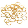 18k Real Gold Color-preserving Lace Beads and Bead Hoops Twist Double-hole Hand-beading