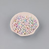 6mm Gradient Color Imitation Pearl Straight Hole Plastic Two-color Scattered Beads