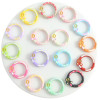 Candy Color Donut with Number 1 Spring Buckle Mobile Phone Chain Keychain Handmade Diy