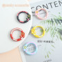 Candy Color Donut with Number 1 Spring Buckle Mobile Phone Chain Keychain Handmade Diy