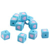 12mm Color Love Heart-shaped Resin Square Beads Straight Hole Three-dimensional Loose Diy