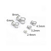 2.4-8mm Metal Slide Buckle Ball Bead Chain Connecting Jewelry Accessories Tag Double Ring