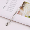 2.4-8mm Metal Slide Buckle Ball Bead Chain Connecting Jewelry Accessories Tag Double Ring