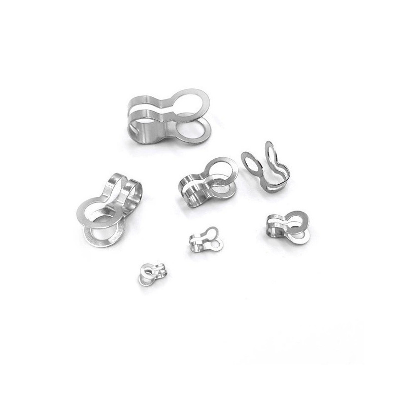 2.4-8mm Metal Slide Buckle Ball Bead Chain Connecting Jewelry Accessories Tag Double Ring