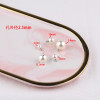 8-20mm Imitation Pearl Round Cap Pendant Diy Necklace Earrings Clothing Accessories
