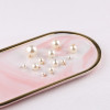8-20mm Imitation Pearl Round Cap Pendant Diy Necklace Earrings Clothing Accessories