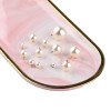 8-20mm Imitation Pearl Round Cap Pendant Diy Necklace Earrings Clothing Accessories
