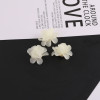 Simple Frosted Three-dimensional Camellia with Tray Jewelry Accessories Diy Handmade Hair