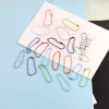2.4*12cm Metal Color Paint Bead Chain Wave Diy Jewelry Accessories Doll Tag Hanging