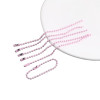 2.4*12cm Metal Color Paint Bead Chain Wave Diy Jewelry Accessories Doll Tag Hanging