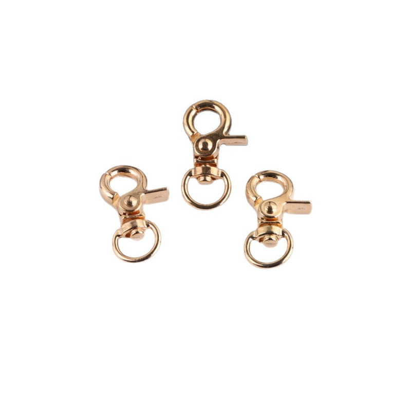 A Variety of Zinc Alloy Special-shaped Buckle Love Diamond Crystal Spring Ring Key Chain