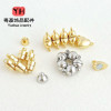 14k Gold-filled Color-preserving Cylindrical Peach Heart-shaped Magnet Buckle Diy Jewelry