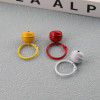 Paint Color Pet Bell Book Ring Buckle Combination Key Chain Spring Key Diy Jewelry