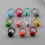 Paint Color Pet Bell Book Ring Buckle Combination Key Chain Spring Key Diy Jewelry