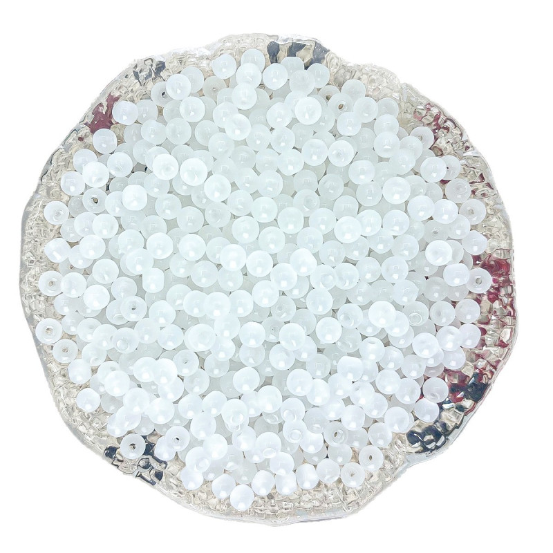 Weighing White Jade Loose Beads Batch Glass Handmade Diy Beaded Jewelry Accessories