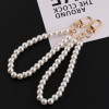 Off-white Pearl Extended Glass Hand Chain Door Buckle Jewelry Accessories Diy Doll