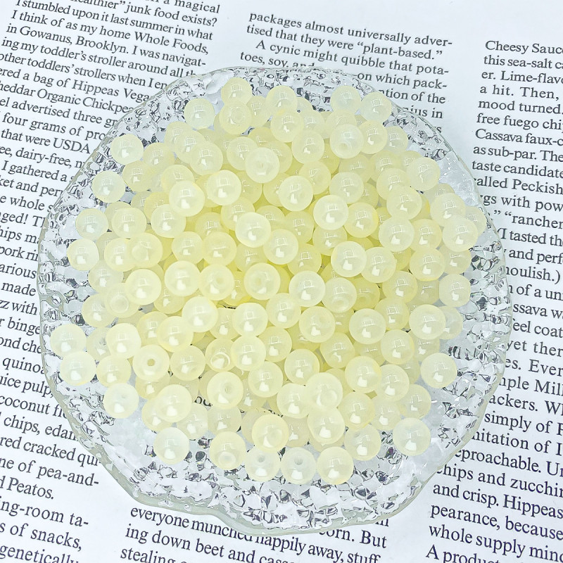 4mm 6mm Glass Imitation Jade Beads Loose Colored Bracelet Necklace Diy Spacer Material