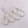 Imitation Pearl Glass Short Chain Hand Bag Mobile Phone Case Key Pendant Jewelry