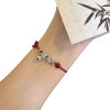 Butterfly Bamboo Leaves Red Rope Small Fish Bracelet Handmade Weaving Niche Versatile