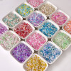 Glass Mixed Color Rice Beads Round Handmade Diy Bracelet Necklace Mobile Phone Chain