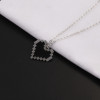 Black and White Mosaic Love Heart-shaped Oil Drop Pendant Jewelry Accessories Diy