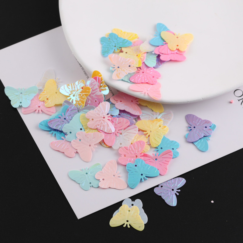 Colorful Symphony Leaves Butterflies Flowers Sequins Diy Handmade Clothing Accessories