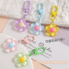 Candy Color Resin Flower Door Buckle Cute Keychain Mobile Phone Chain Handmade Diy