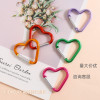 Candy Color Electro-galvanized Alloy Love-shaped Carabiner Backpack Buckle Cute Handmade
