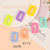 Candy Color Flat Rectangular Chain Buckle Opening Handmade Diy Jewelry Backpack Mobile