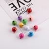 12mm Candy Color Painted Round Small Bell Diy Keychain Pendant Pet Jewelry Accessories