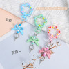 Candy Colored Flower Streamer Bow Knot Croissant Nail Spring Buckle Handmade Diy Jewelry
