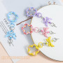 Candy Colored Flower Streamer Bow Knot Croissant Nail Spring Buckle Handmade Diy Jewelry