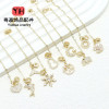 14k Gold Color-preserving Light Luxury Butterfly Bracelet Diy Safety Chain Micro-inlaid
