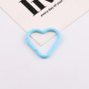 Candy Color Paint Love Spring Ring Open Buckle Diy Handmade Key Chain Mobile Phone