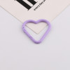 Candy Color Paint Love Spring Ring Open Buckle Diy Handmade Key Chain Mobile Phone