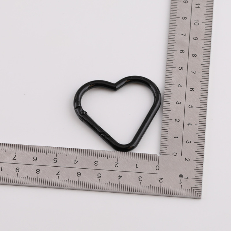 Candy Color Paint Love Spring Ring Open Buckle Diy Handmade Key Chain Mobile Phone