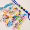 Acrylic Colorful Shell Large Hole Letter Beads Accessories Diy Handmade Mobile Phone