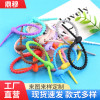 Customized Color Silicone Tie Tadpole Tie Diy Bag Keychain Doll Pendant Data Cable Tie