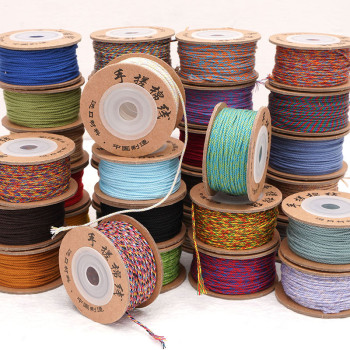 1-1.5mm Braided Beads Hand-rolled Cotton Rope Handmade Diy Bracelet Necklace Decoration