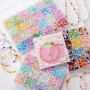 12/24 Grid Glass Mixed Rice Bead Set Box Handmade Diy Necklace Bracelet Earrings Beads