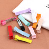 Candy Color One-word Clip Ribbed Half-pack Duckbill Hair Accessories Diy Handmade