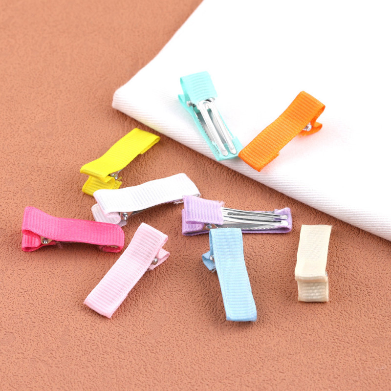 Candy Color One-word Clip Ribbed Half-pack Duckbill Hair Accessories Diy Handmade