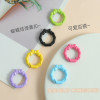 Candy Color Wreath Bow Spring Buckle Keychain Handmade Diy Jewelry Mobile Phone Chain