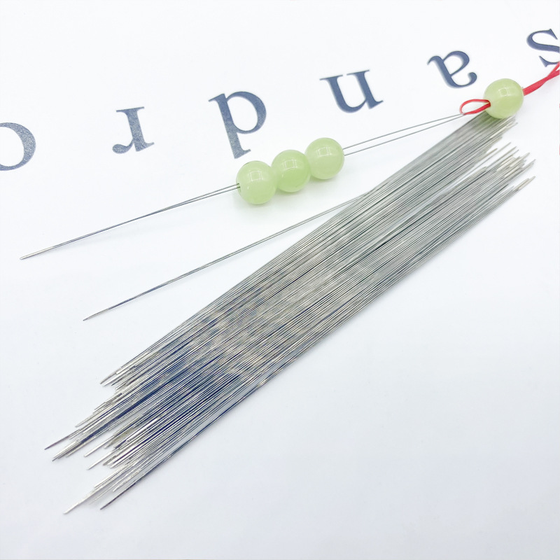 0.1mm Ultra-fine Stainless Steel Open Needle Beading Handmade Diy Jewelry Tools Bracelet