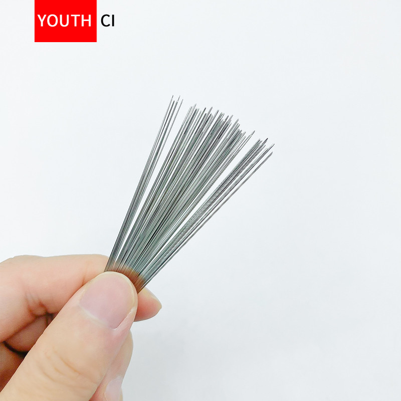 0.1mm Ultra-fine Stainless Steel Open Needle Beading Handmade Diy Jewelry Tools Bracelet