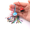 2.4*10cm Metal Wave Bead Chain Color Painted Ball Doll Clothing Tag Pendant Diy Jewelry