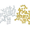 Gold and Silver Iron Beads Bracelet Spacers Handmade Diy Jewelry Accessories Loose